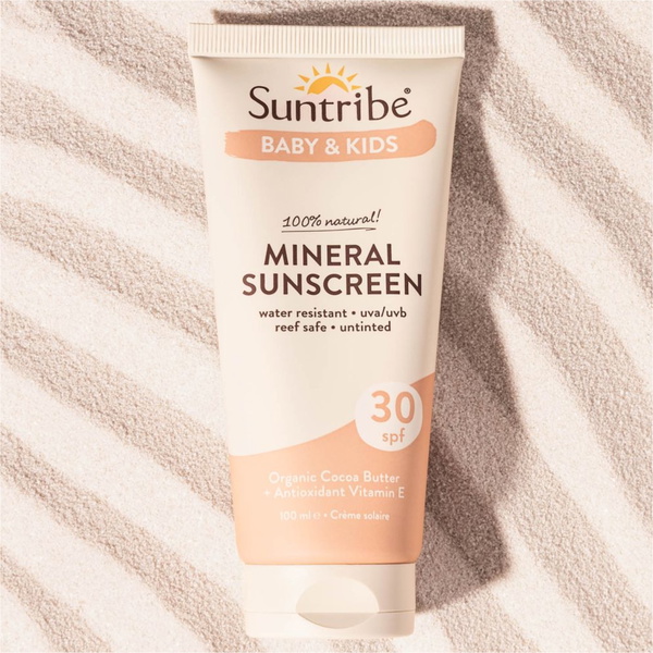 2026 Suntribe Junior Protector Solar Orgánico Con Minerales SPF 30 STSSBK
